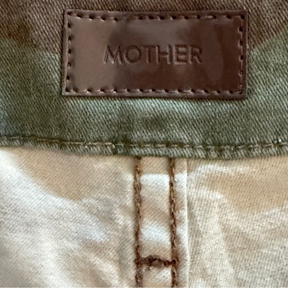 MOTHER Private High-Rise Patch Pocket Straight-Leg Ankle Jeans Camouflage 29 - Picture 13 of 16
